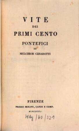 Vite dei primi cento pontefici