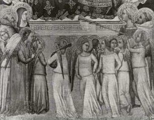 Krönung Marias mit Engeln und Heiligen