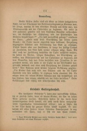 Belohnte Gottergebenheit