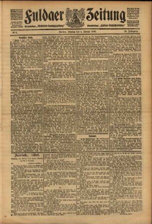 Ausgabe vom Montag, den 04. Januar 1909.