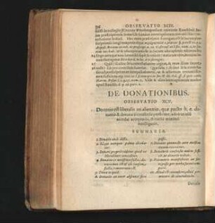 De Donationibus. Observatio XCV. - CII.