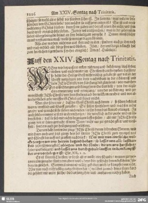 Auff den XXIV. Sontag nach Trinitatis