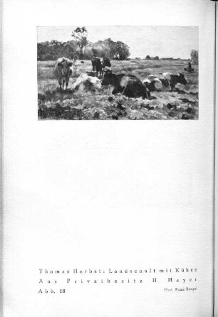Thomas Herbst: Landschaft mit Kühen. Aus Privatbesitz H. Meyer. Abb. 18