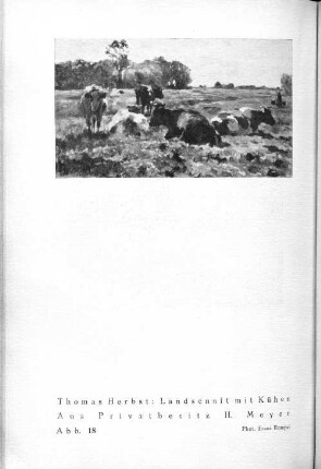 Thomas Herbst: Landschaft mit Kühen. Aus Privatbesitz H. Meyer. Abb. 18