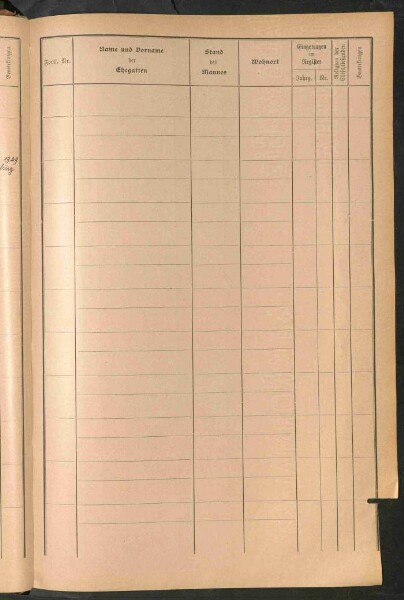 Standesamtsbuch der Stadt Aschaffenburg: Register Eheschließungen 1927 - 1929