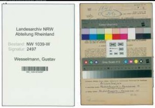 Entnazifizierung Gustav Wesselmann , geb. 30.12.1898 (Landwirt)