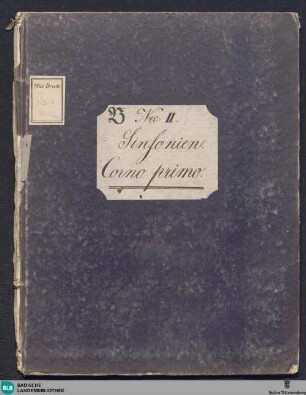 Sinfonie à grand orchestre : Oeuvre 13me Livre "2"