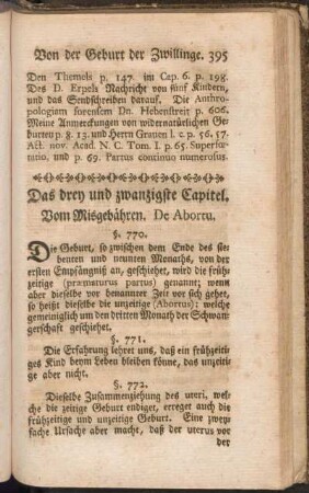 Das drey und zwanzigste Capitel. Vom Missgebähren