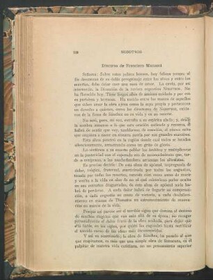 Discurso de Francisco Mazzoni