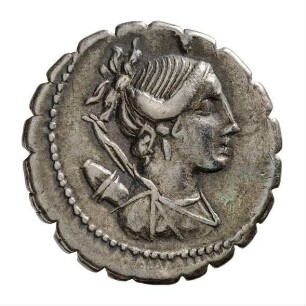 Münze, Denar (serratus), 81 v. Chr.