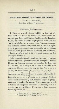 Sur quelques propriétés métriques des courbes.