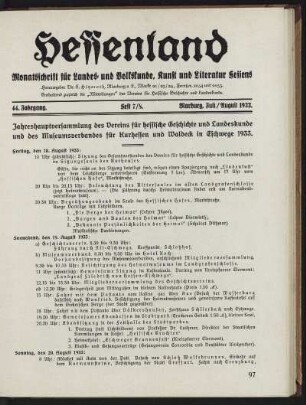 Heft 7/8, Juli/August 1933