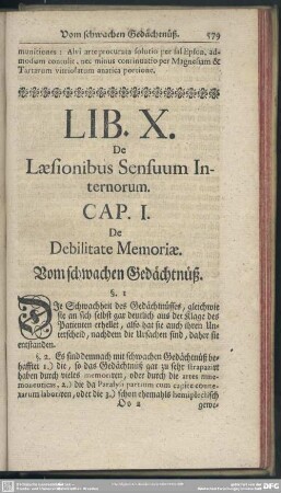 Lib. X. De Laesionibus Sensuum Internorum