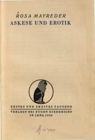 Askese und Erotik