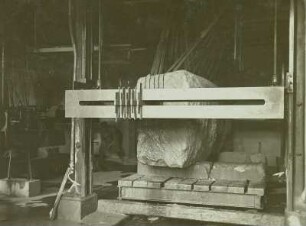 Rochlitzer Berg, Porphysteinbruch, Steinsäge in Breitenborn