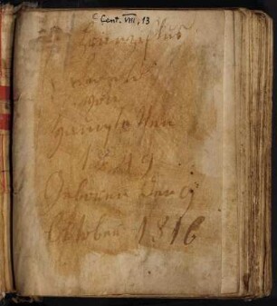 Hauenstetten, Franziskus Leupold von / Autogramm / Datum 1849