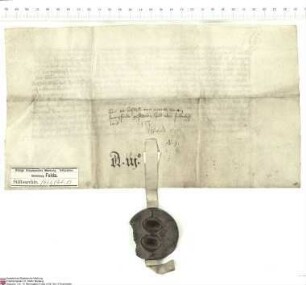 Dietrich [Schenk von Erbach], erwählter Erzbischof von Mainz, bekundet, dass sein Vorgänger Konrad [III. von Dhaun], Erzbischof von Mainz, Johann ...