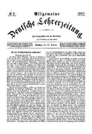 Ist eine Ortschulinspektion nothwendig?
