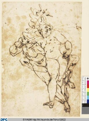 Merkur mit Psyche emporschwebend
