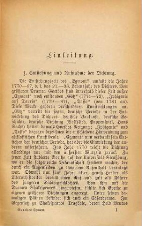 Goethes Egmont