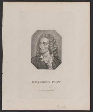 Porträt Alexander Pope (1688-1744)