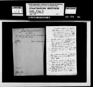 Inquisition in Sachen des Johann Kleinmann, Untertan von Ramberg, wegen Sodomie