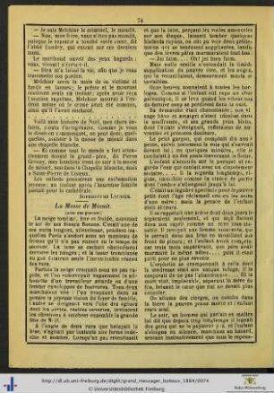 La Messe de Minuit.