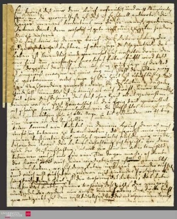 Ms 89-1 - Ein Beweis daß mir dein Brief erfreulich und nicht langweilig war, wir du vermuthest ist- daß ich so schnell antworte.