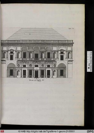 Facciata del Palazzo. H.