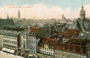 Leipzig: Blick über die Stadt nach Westen