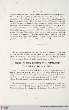 Ansicht der Ruinen von Tharand von der Klippermühle
