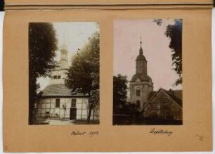 Kirche, Milow / Kirche, Leopoldsburg: Ansichten (aus: Skizzen- und Fotoalbum 29)