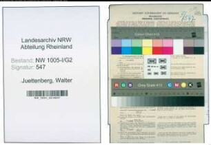 Entnazifizierung Walter Juettenberg , geb. 16.08.1906 (Feuerwehrmann)