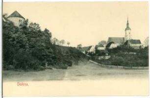 Dohna. Blick nach Dohna