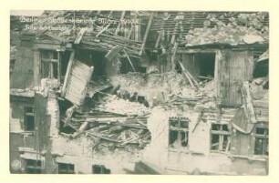 Novemberrevolution: "Berliner Straßenkämpfe März 1919. Alte Schützenstr. Schwere Minentreffer."