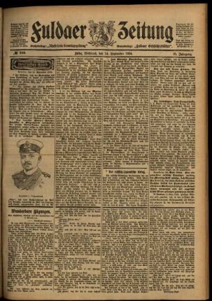 Ausgabe vom Mittwoch, den 14. September 1904.