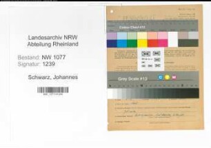 Entnazifizierung Johannes Schwarz , geb. 18.09.1904 (Polizist)
