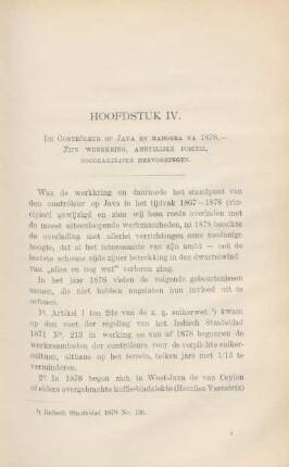 Hoofdstuk IV. De contrôleur op Java en Madoera na 1878. - Zijn werkkring, ambtelijke positie, noodzakelijke hervormingen