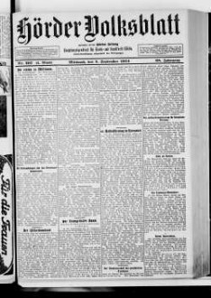 Hörder Volksblatt. 1884-1934