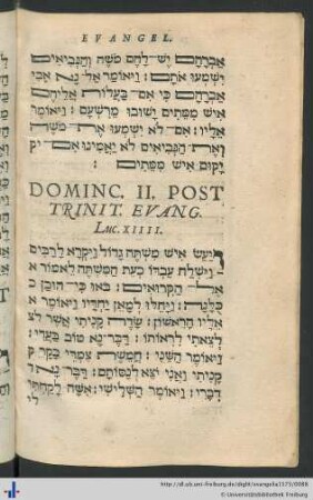 Dominc. II. Post Trinit. Evang. Luc. XIIII.