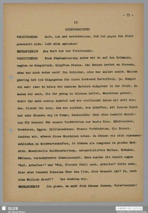 IX Rechtfertigung