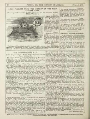 Some passages from the history of the next eastern loan
