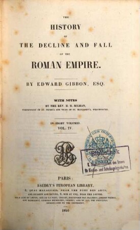 The history of the decline and fall of the Roman Empire, 4