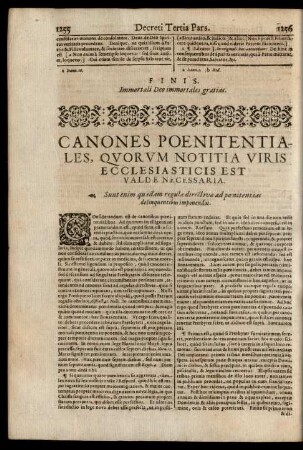 Canones Poenitentiales, Quorum Notitia Viris Ecclesiasticis Est Valde Necessaria.