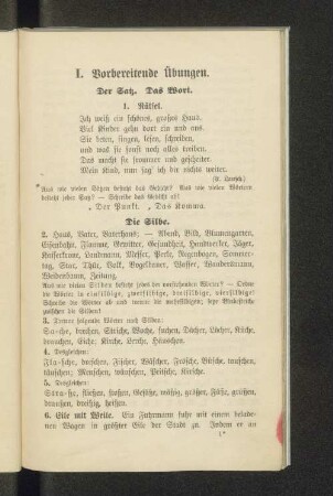 I. Vorbereitende Übungen.