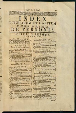 29-35, Index Titulorum et Capitum.