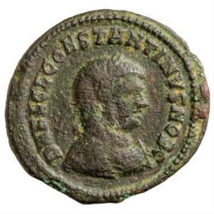 Münze, Follis, Aes 2, 321 - 324 n. Chr.