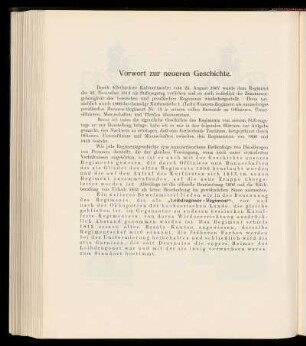 Vorwort zur neueren Geschichte.