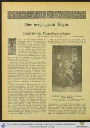 Aus vergangenen Tagen.