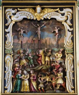 Deutschland. Niedersachsen. Cuxhaven. Luedingworth. Sankt Jacobi Kirche. Romanische Feldkirche. Bauerndom. Hauptaltar. 1665